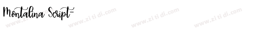 Montalina Script字体转换 Montalina Script字体转换